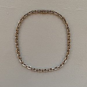 Sterling silver chunky link necklace